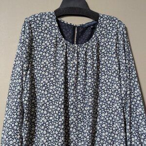 Tommy Hilfiger XL mini floral print long sleeve blouse